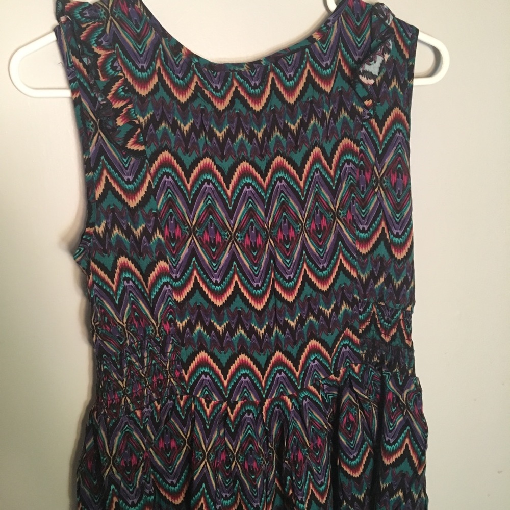 Skater dress with zipper front